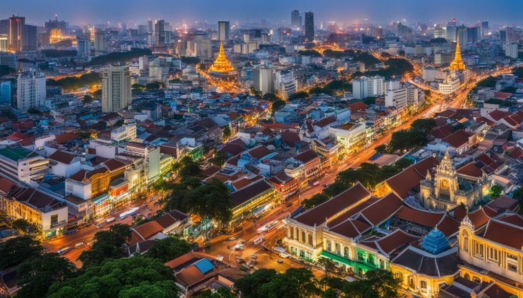 Blick auf Ho Chi Minh Stadt